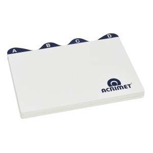 INDICE P/FICHAS 4X6 DE A/Z ACRIMET