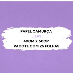 Papel Camurca 40X60cm Pacote Com 25 Folhas VMP