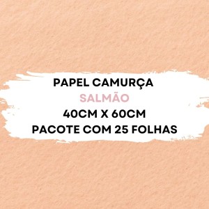 Papel Camurca 40X60cm Pacote Com 25 Folhas VMP