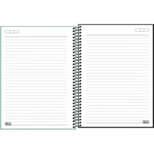Caderno Espiral Capa Dura Universitário 10 Matérias 160 folhas Neon TILIBRA