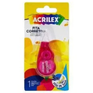 Corretivo Fita 5mmx3m Rosa ACRILEX