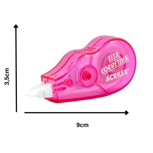 Corretivo Fita 5mmx6m Rosa ACRILEX