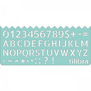 Kit c/4 Réguas Stencil Fun 15cm TILIBRA