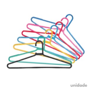 Cabide Colorido De Plástico - UNIDADE