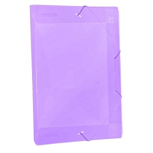 Pasta Plastica Com Elastico 1/4 Pequena Lombada 20mm Rosa ACP