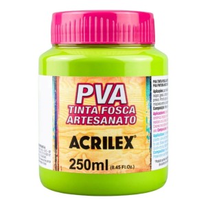 Tinta Plastica PVA Fosca 250ml ACRILEX
