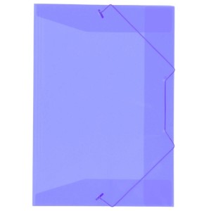 Pasta Plastica Com Elastico 1/4 Pequena Fina Lilas ACP