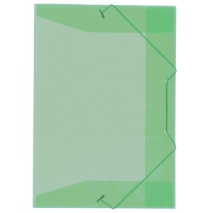 Pasta Plastica Com Elastico Oficio Fina Verde ACP