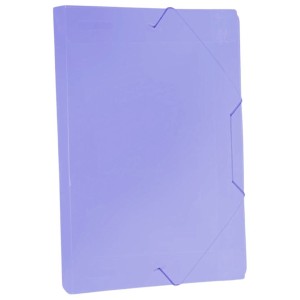 Pasta Plastica Com Elastico Oficio Lombada 55mm Lilas ACP