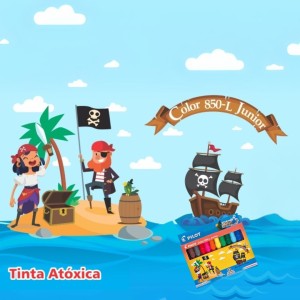 Canetinha Hidrográfica 12 Cores Jumbo 850-L Junior PILOT