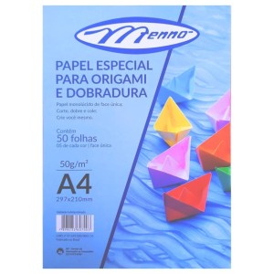 Papel Origami A4 Com 50 Folhas MENNO
