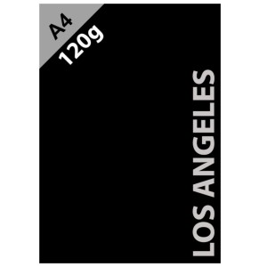 Bloco Color Plus A4 120gr Los Angeles Preto Com 10 Folhas