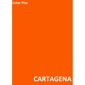 Papel Color Plus A4 80G Laranja Tangerina Cartagena com 10 Folhas