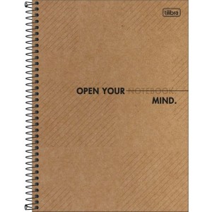 Caderno Espiral Capa Dura  Universitário 1 Matéria 80 Folhas Kraftwork TILIBRA