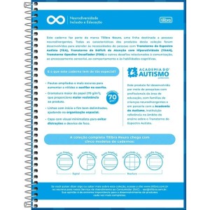 Caderno Universitario 1 Materia 80fls Neuro Tilibra