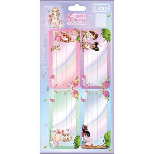 ETIQUETA ESCOLAR C/8 UNIDADES JOLIE TILIBRA