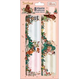 ETIQUETA ESCOLAR C/8 UNIDADES JOLIE TILIBRA