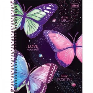 CADERNO UNIVERSITARIO 10 MATERIAS 160FLS DAISY TILIBRA
