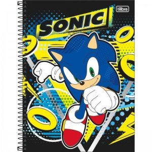 CADERNO UNIVERSITARIO 1 MATERIA 80FLS SONIC TILIBRA