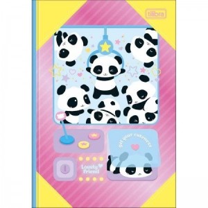CADERNO BROCHURA 1/4 80FLS LOVELY FRIEND CAPA DURA TILIBRA