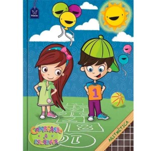 CADERNO QUADRICULADO BROCHURA 07X07MM 40FLS COMECANDO A APRENDER FORONI