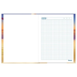 CADERNO QUADRICULADO BROCHURA 07X07MM 40FLS COMECANDO A APRENDER FORONI