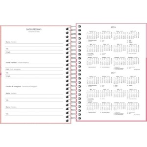 Agenda 2026 Escolar Pepper Feminina Espiral TILIBRA