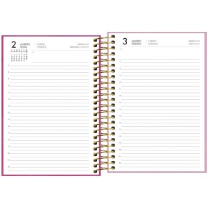 Agenda 2026 Executiva Diária Spot Feminina Espiral TILIBRA