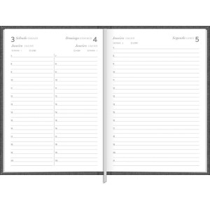 Agenda 2026 Diária Milano Chumbo Brochura TILIBRA