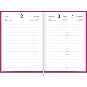 Agenda 2026 Diária Napoli Rosa Brochura TILIBRA