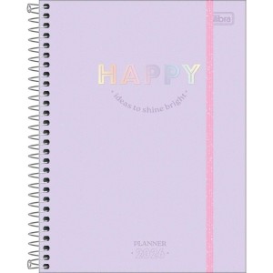 Agenda 2026 Planner Semanal/mensal Happy Espiral TILIBRA