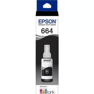 Refil Garrafa de Tinta Epson 664 Preto Ecotank Original