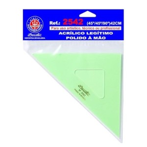 ESQUADRO 45º de 42CM SEM ESCALA 2542 TRIDENT