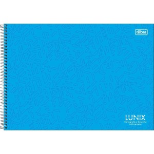 Caderno de Desenho Milimetrado 60fls Lunix Cores Capa Dura TILIBRA