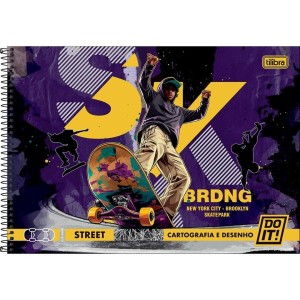 Caderno Desenho 80fls Do It! Capa Dura TILIBRA