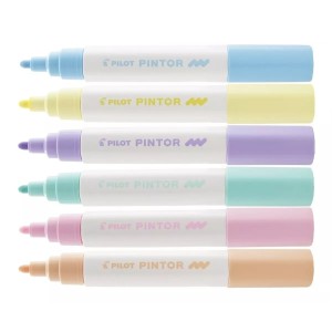 CANETA PILOT PINTOR 1.4MM C/6 CORES PASTEIS