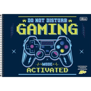 Caderno de Desenho Milimetrado 96fls D+ Masculino Capa Dura TILIBRA