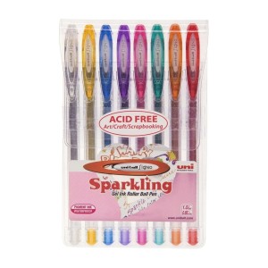 Caneta Gel 0.7mm Signo Sparkling C/8 Cores UNI-BALL