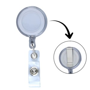 Presilha Para Crachá Retrátil Pet Tipo Clip