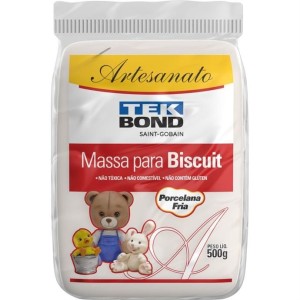 Massa para Biscuit Branco Porcelana Fria 500g