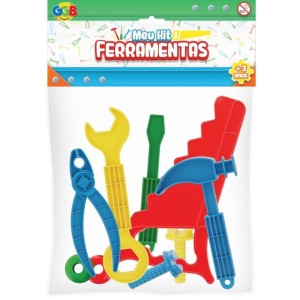 Brinquedo Kit Ferramentas com 9 Peças