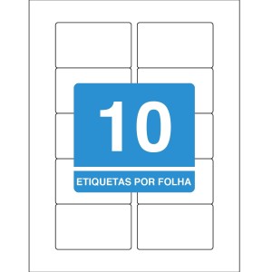 ETIQUETA 46,5X77,7 CARTA TB8099F C/10FLS 100 ETIQS. 10 P/FOLHA TILIBRA