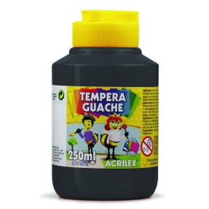 Guache 250ml Preto ACRILEX